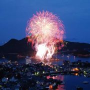 福山鞆の浦弁天島花火大会 @福山市鞆支所周辺