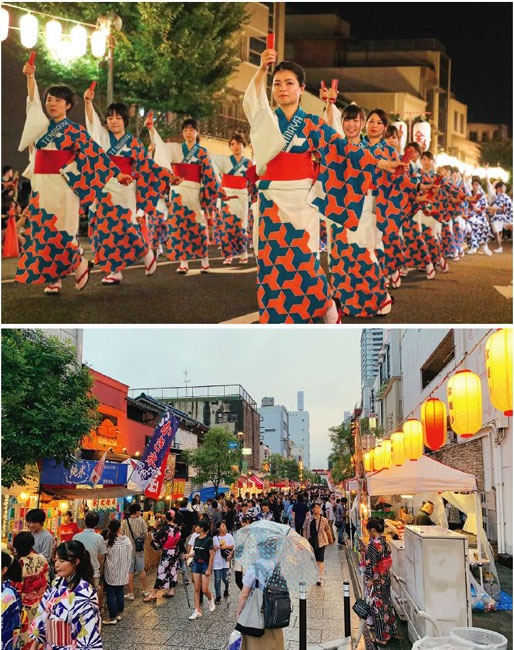 踊りや縁日で夏の夜を楽しむ3日間