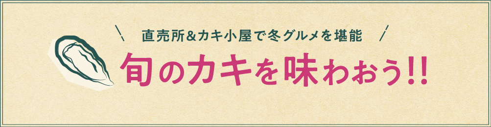 旬のカキを味わおう！！