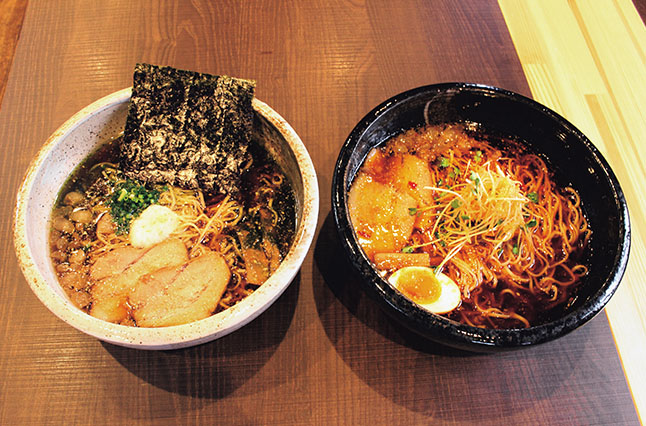 山芋や青じそを使用したあっさり醤油ラーメン